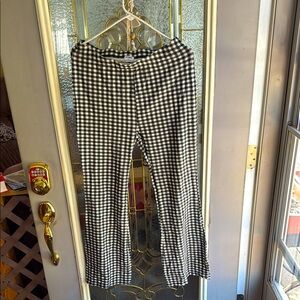 Black and White Checkered Pants
